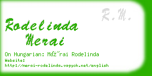 rodelinda merai business card